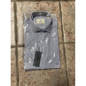 Todd Snyder New York Men's purple Stripe Button Down Blouse 15 1/2x32/33